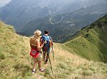 Cima Giovanni Paolo II (2320 m.) tra Passo dei Laghi Gemelli e Passo di Mezzeno (27 agosto 08) - FOTOGALLERY